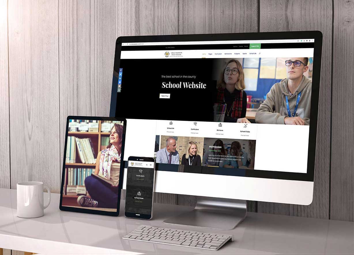 improve your school website design